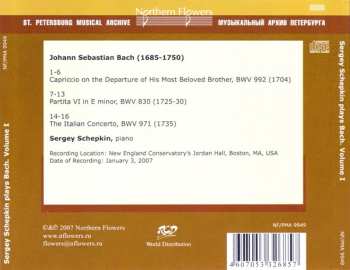 CD Johann Sebastian Bach: Volume 1: Capriccio In B-Flat, Partita VI, The Italian Concerto