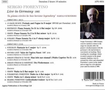 2CD Sergio Fiorentino: In Germany • 1993 Live Recordings