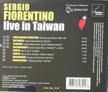 CD Sergio Fiorentino: Live In Taiwan