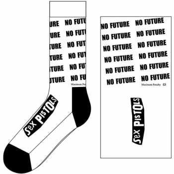 Merch Sex Pistols: Kotníkové Ponožky No Future  42 - 47