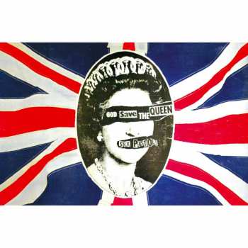 Merch Sex Pistols: Textilný plagát God Save The Queen