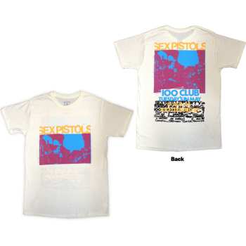 Merch Sex Pistols: The Sex Pistols Unisex T-shirt: 100 Club (natural) (back Print) (small) S