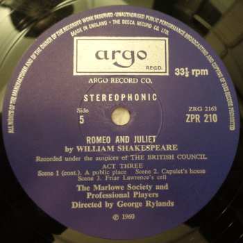 4LP/Box Set William Shakespeare: Romeo and Juliet