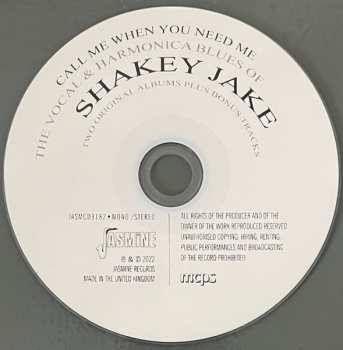 CD Shakey Jake: Call Me When You Need Me