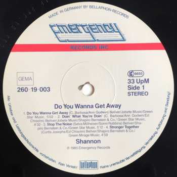 LP Shannon: Do You Wanna Get Away