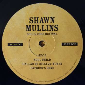 4LP Shawn Mullins: Soul's Core Revival