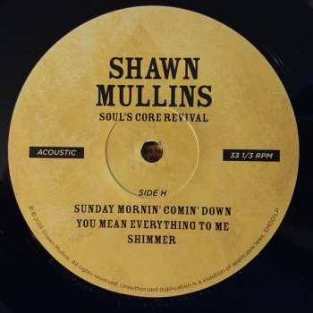 4LP Shawn Mullins: Soul's Core Revival