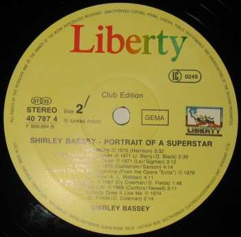 LP Shirley Bassey: Portrait Of A Superstar