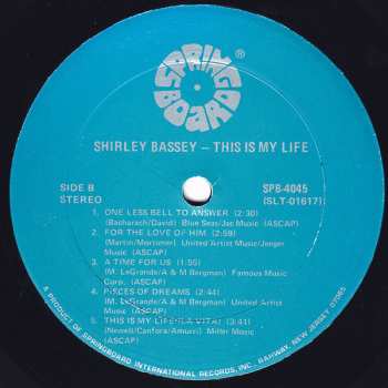 LP Shirley Bassey: This Is My Life