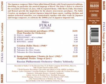 CD Russian Philharmonic Orchestra: Songs Of Java • Creation • Four Parodies For Orchestra