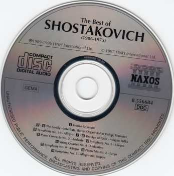 CD Dmitri Shostakovich: The Best Of Shostakovich