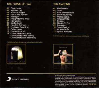 2CD/Box Set Sia: This Is Acting / 1000 Forms Of Fear 