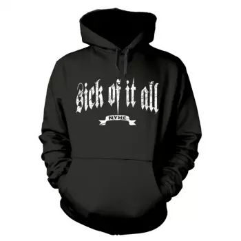 Mikina S Kapucňou Logo Sick Of It All