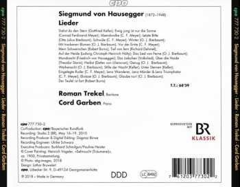 CD Siegmund von Hausegger: Lieder