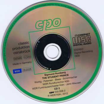 2CD Sigmund Romberg: The Student Prince