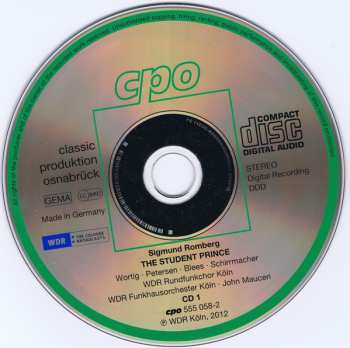 2CD Sigmund Romberg: The Student Prince
