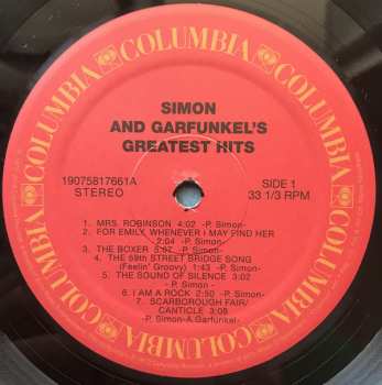 LP Simon & Garfunkel: Simon And Garfunkel's Greatest Hits