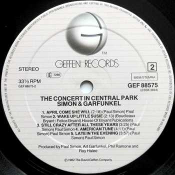 2LP Simon & Garfunkel: The Concert In Central Park