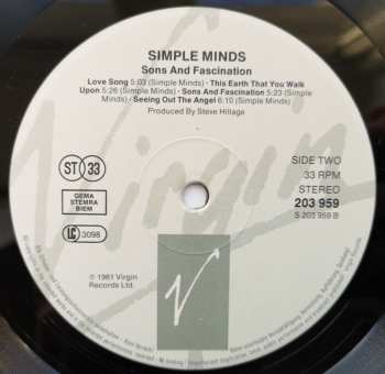 LP Simple Minds: Sons And Fascination