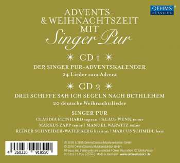 2CD Singer Pur: Advents & Weihnachtszeit Mit 