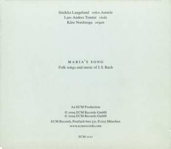 CD Sinikka Langeland: Maria's Song