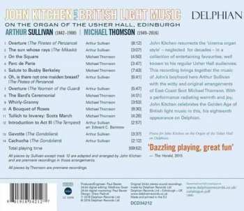 CD Sir Arthur Sullivan: John Kitchen Plays British Light Music (On The Organ Of The Usher Hall, Edinburgh)