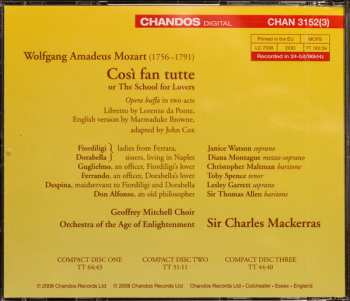 3CD/Box Set Wolfgang Amadeus Mozart: Così