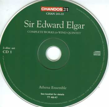2CD Sir Edward Elgar: Complete Works For Wind Quintet
