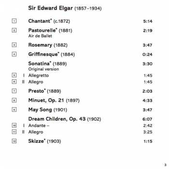 CD Sir Edward Elgar: Works for Piano