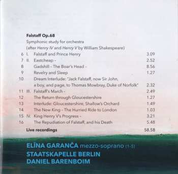 CD Daniel Barenboim: Sea Pictures ∙ Falstaff PIC