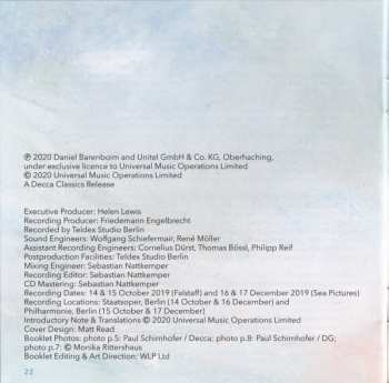 CD Daniel Barenboim: Sea Pictures ∙ Falstaff PIC