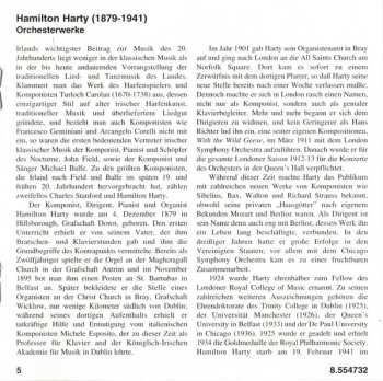 CD Sir Hamilton Harty: An Irish Symphony ● With The Wild Geese ● In Ireland