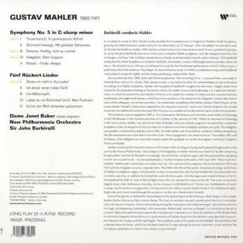 2LP Gustav Mahler: Symphony No. 5 with Five Rückert-Lieder