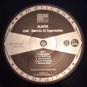2LP Slayer: Decade Of Aggression Live