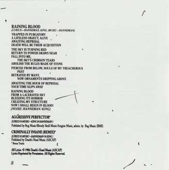 CD Slayer: Reign In Blood