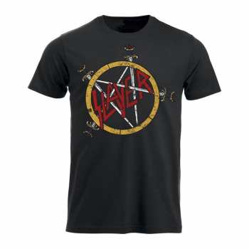 Merch Slayer: Tričko Pentagram Distressed