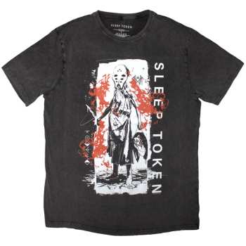 Merch Sleep Token: Sleep Token Unisex Stone Wash T-shirt: Euclid (charcoal Grey) (medium) M