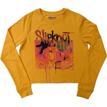 Merch Slipknot: Dámske Long Sleeve Crop Top The End So Far Barcode