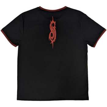 Merch Slipknot: Slipknot Unisex Ringer T-shirt: Logo (back Print) (small) Black