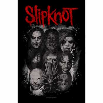 Merch Slipknot: Textilný plagát Masks
