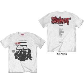 Merch Slipknot: Tričko Iowa Track List  S