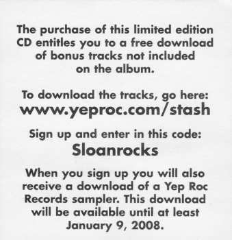 CD Sloan: Never Hear The End Of It