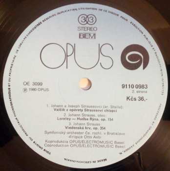 LP Slovak Radio Symphony Orchestra: Strauss Family Waltzes Vol. 1 (90 1)