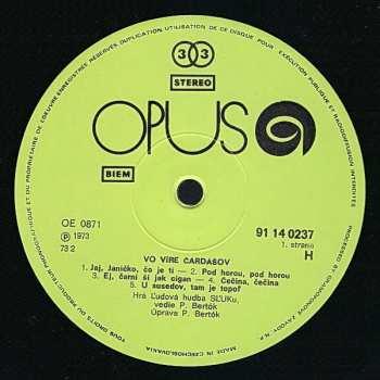 LP SĽUK's Popular Orchestra: Vo Víre Čardášov