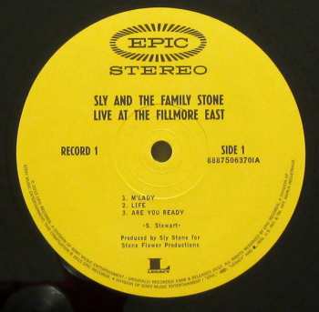 2LP Sly & The Family Stone: Live At The Fillmore East