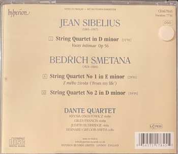 CD Bedřich Smetana: String Quartets N°1 & 2 / Voces Intimae Op.56