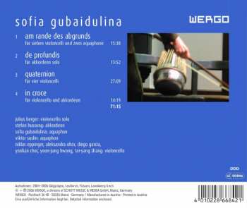 CD Sofia Gubaidulina: Am Rande Des Abgrunds / De Profundis / Quaternion / In Croce