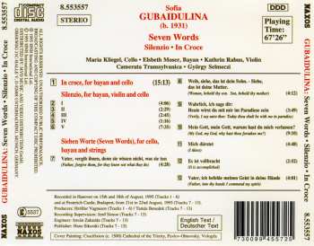 CD Sofia Gubaidulina: Seven Words • Silenzio • In Croce
