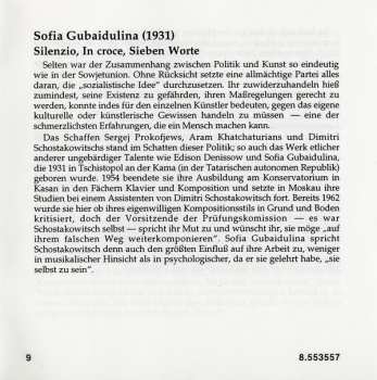 CD Sofia Gubaidulina: Seven Words • Silenzio • In Croce