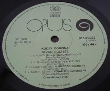 LP Soltész Rezső: Kodex Corvina